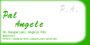 pal angele business card